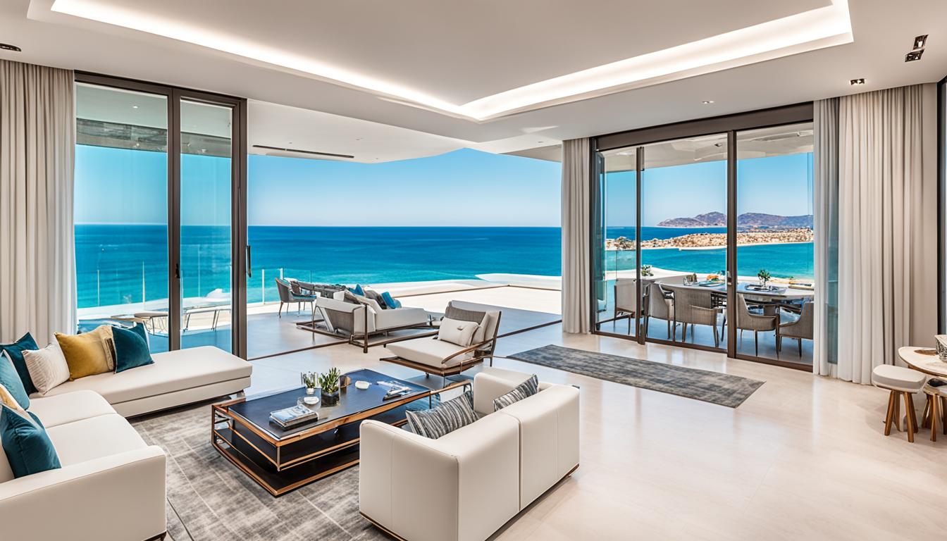 Luxury beachfront apartment in İskele
