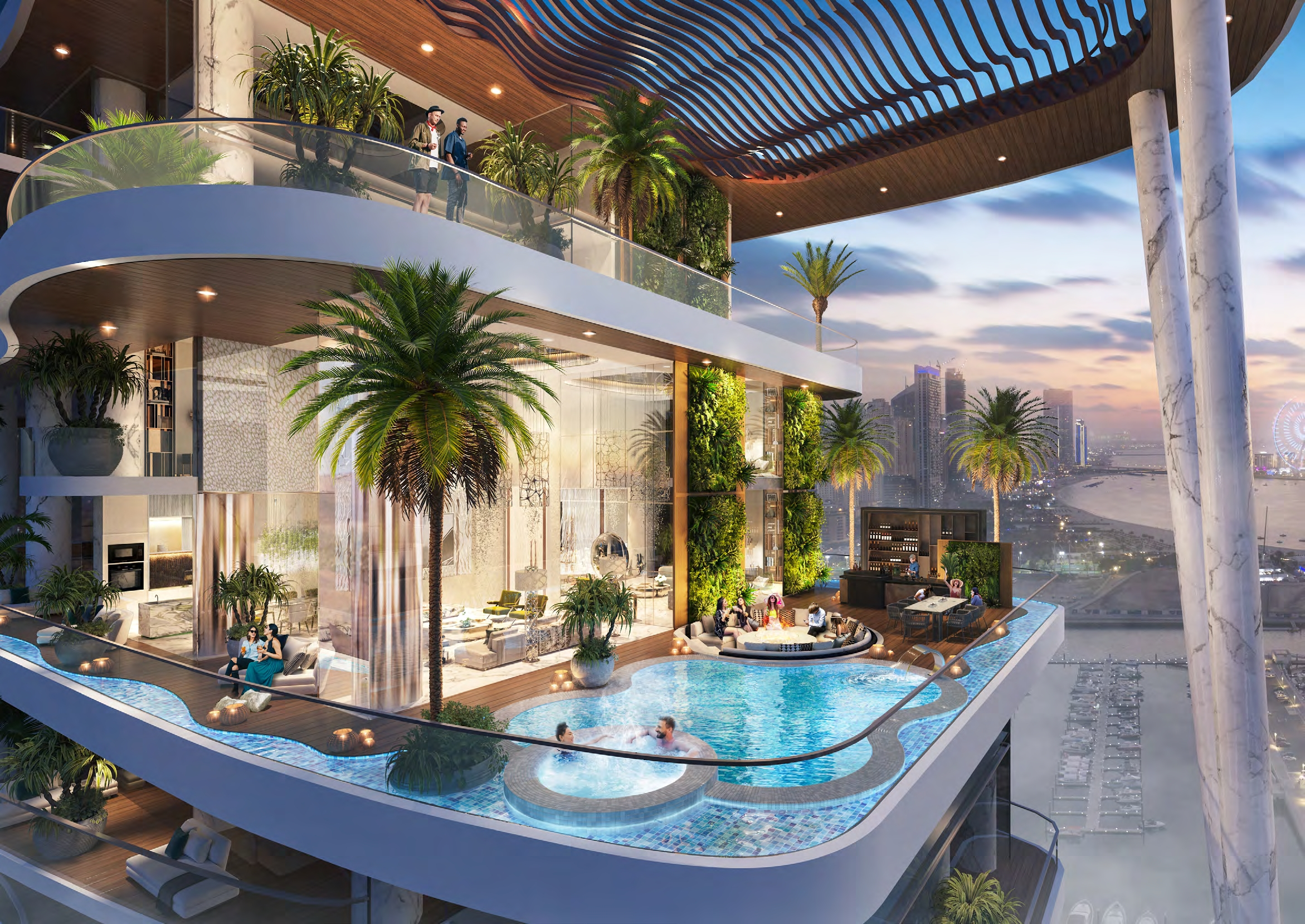 Stylish Sea-Front Apartment in Dubai Slide Image 2